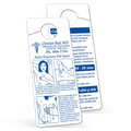 Breast Self Exam Vinyl Plastic Card/ Door Hanger (Spanish)